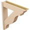 Ekena Millwork 8-in W x 36-in D x 40-in H Funston Trad Rough Cedar Woodgrain TimberThane Outlooker, Primed Tan OUTUR080X36X40FST04RCPR - alternate 3